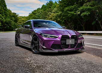 Purple BMW M4 Coupe