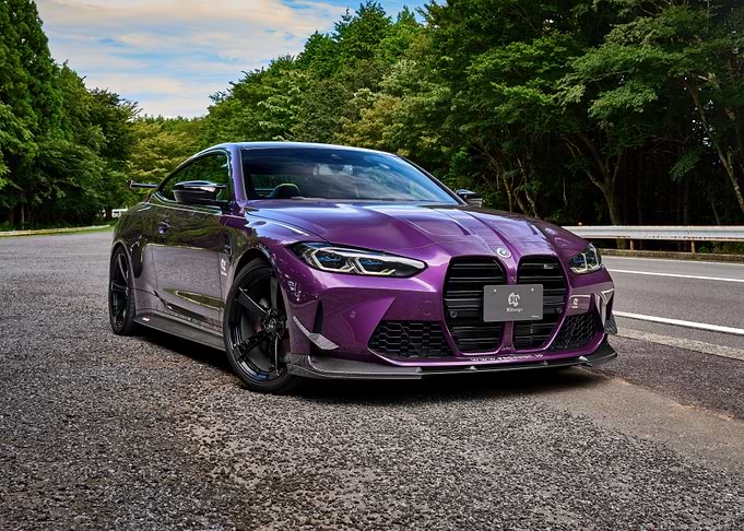 Purple BMW M4 Coupe