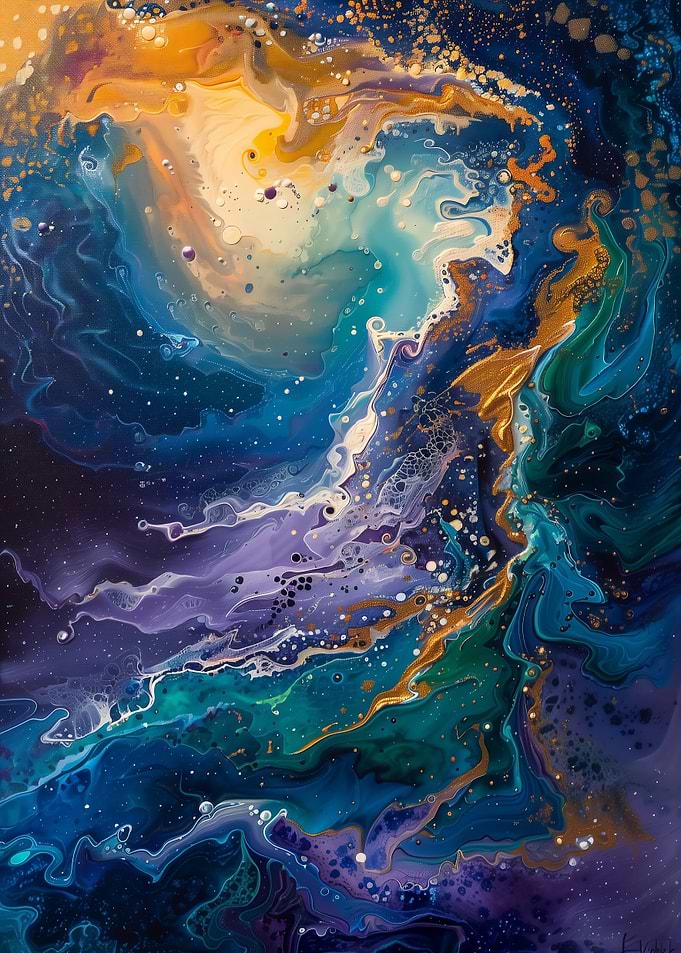 Abstract Swirling Galaxy