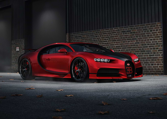 Red Bugatti Chiron