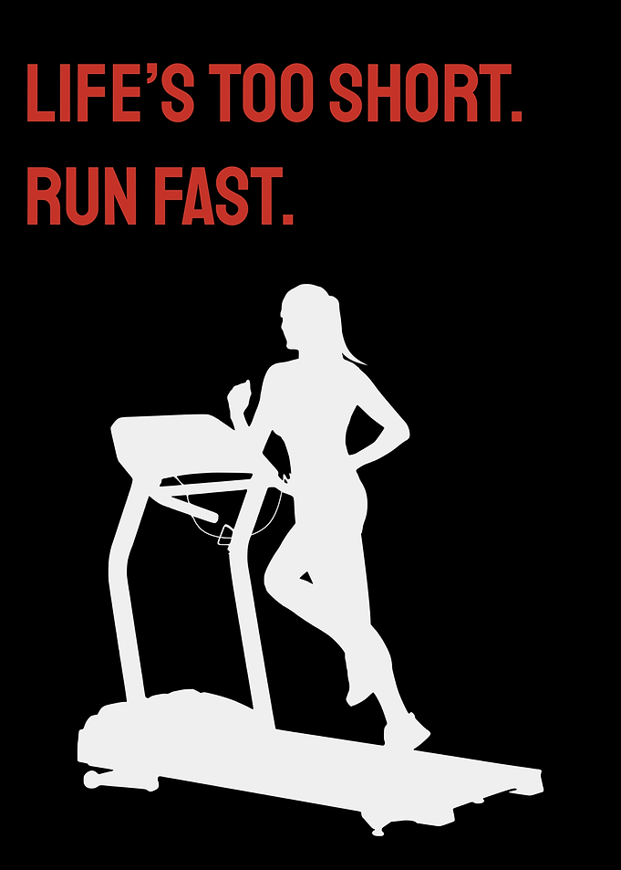 Run Fast Motivation Poster