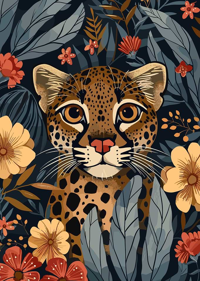 Ocelot in Bloom