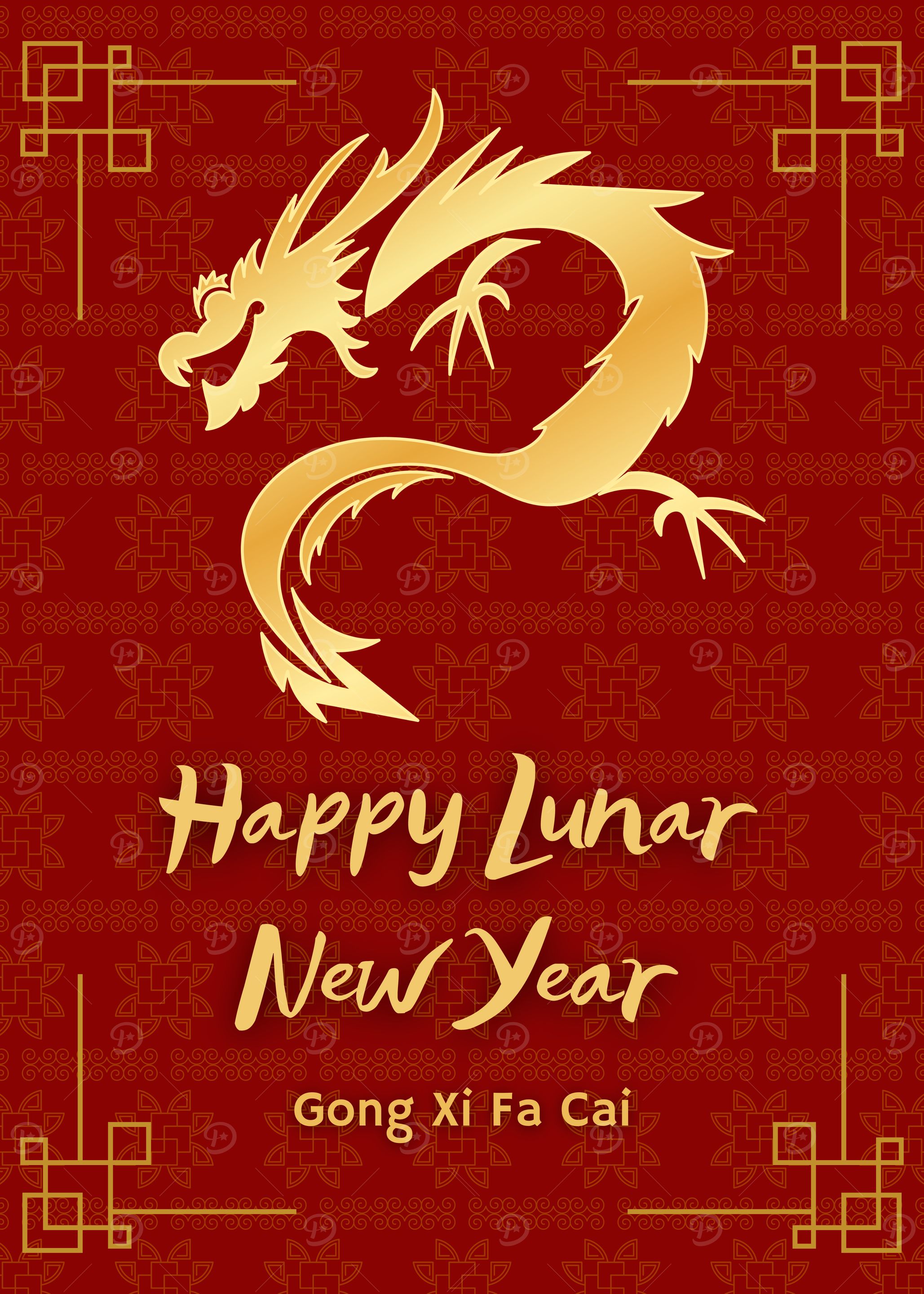 Golden Dragon Lunar New Year