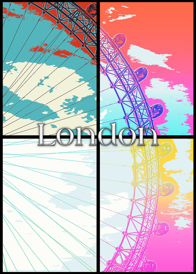 London Eye Collage