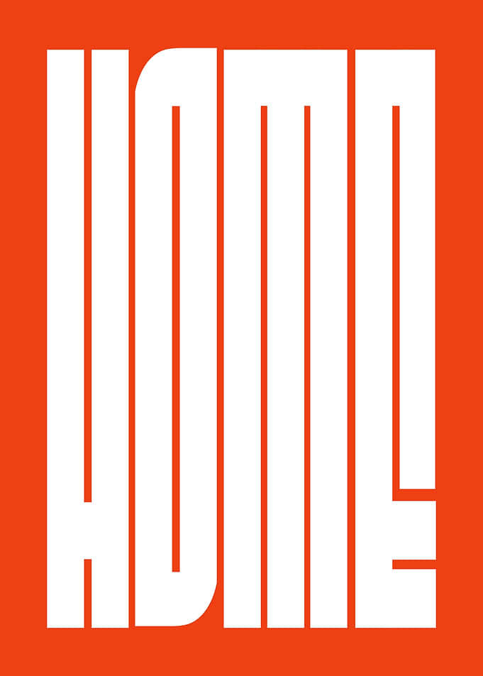 Home Typography Poster