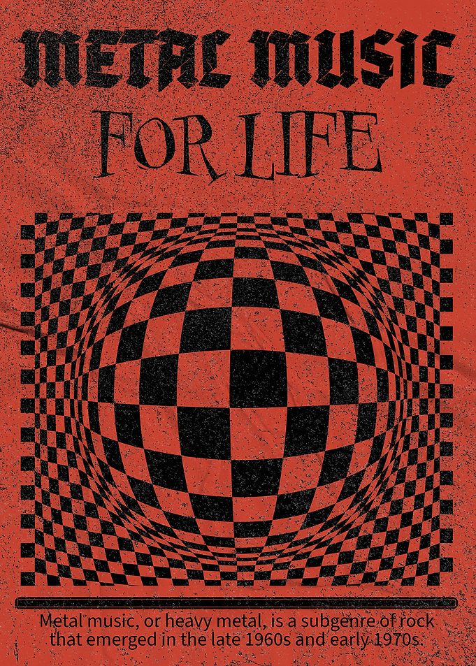 Metal Music For Life Poster