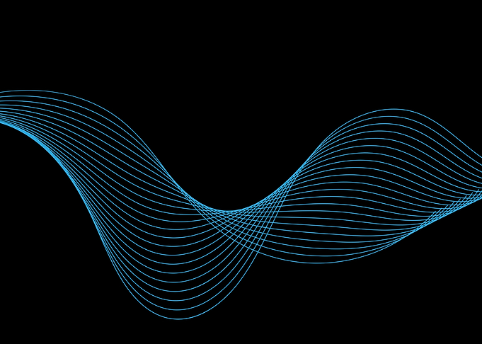 Abstract Blue Waves