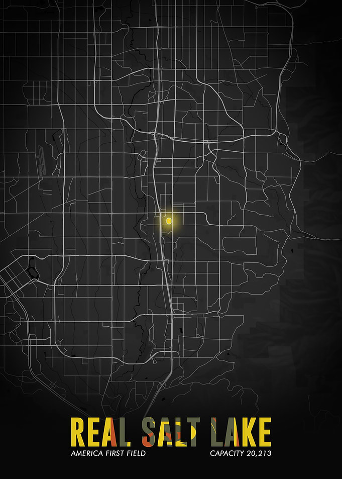 Salt Lake City Map Print