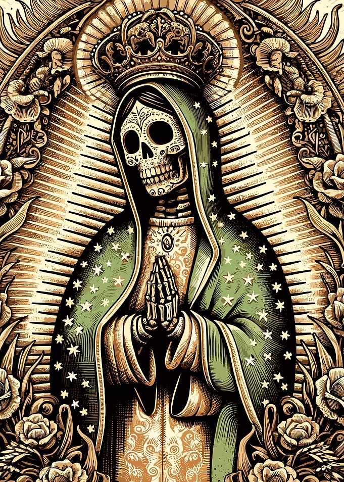 Santa Muerte Lady of Guadalupe