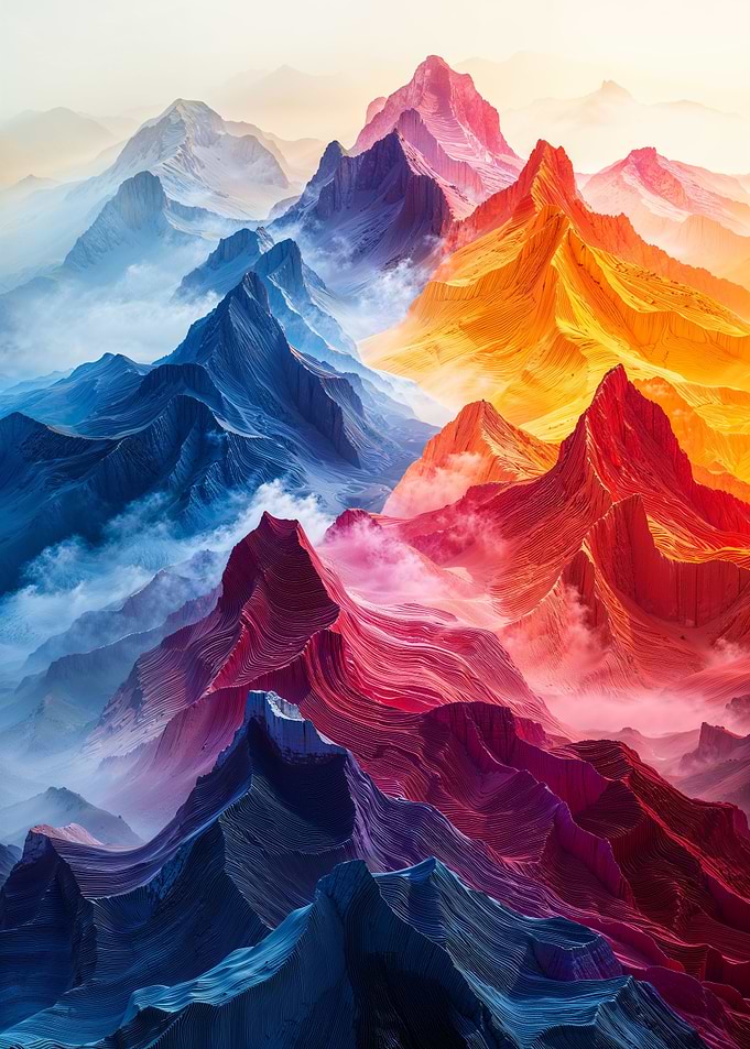 Rainbow Mountain Landscape