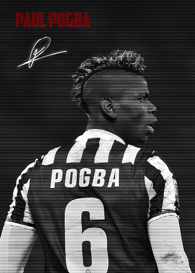 Paul Pogba Football Poster