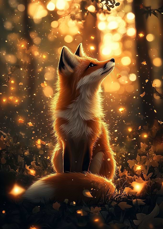 Fox in Enchanted Forest