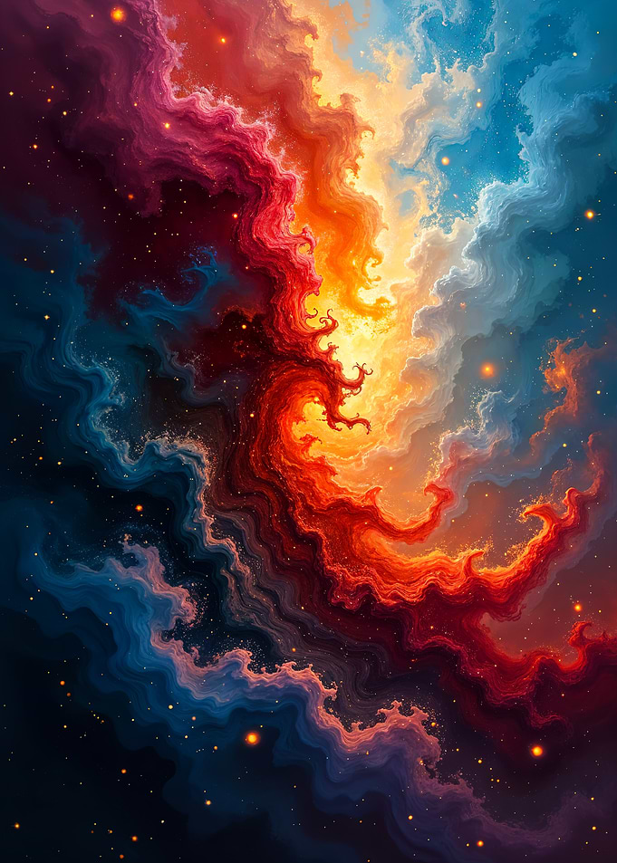 Oil Painting Cosmic Art