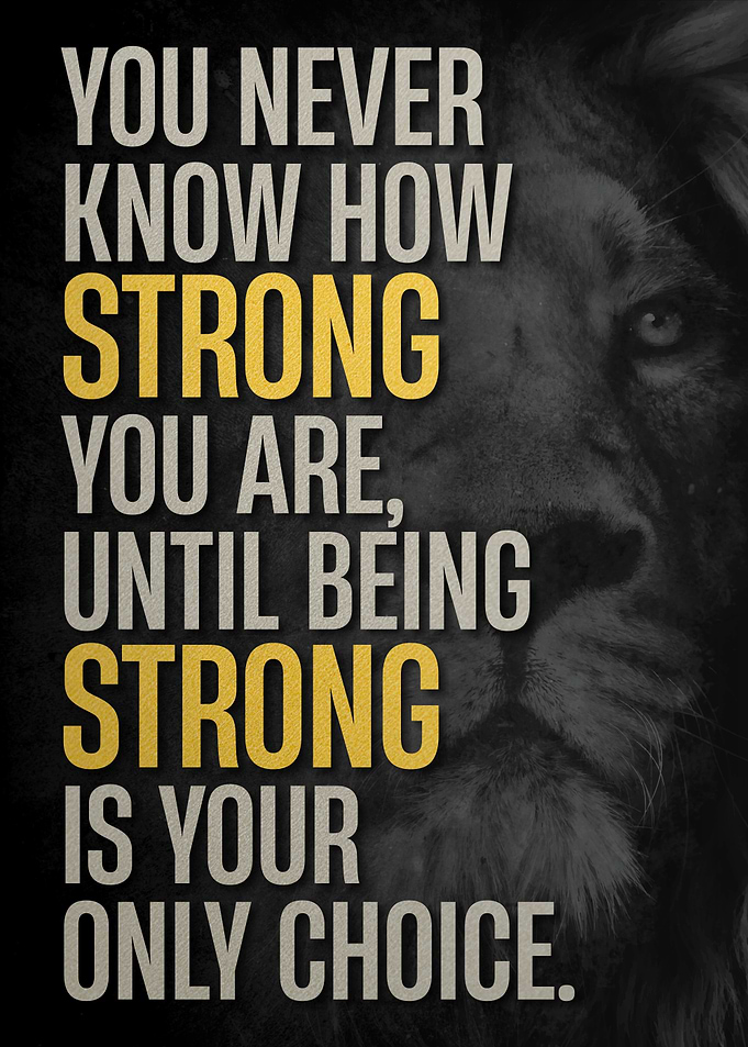 Lion Strength Quote