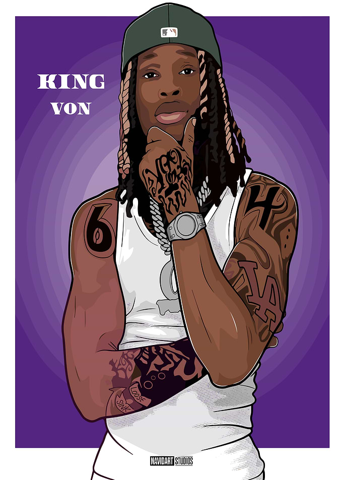 King Von Portrait