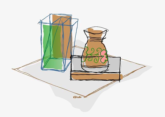 Hand-Drawn Still Life