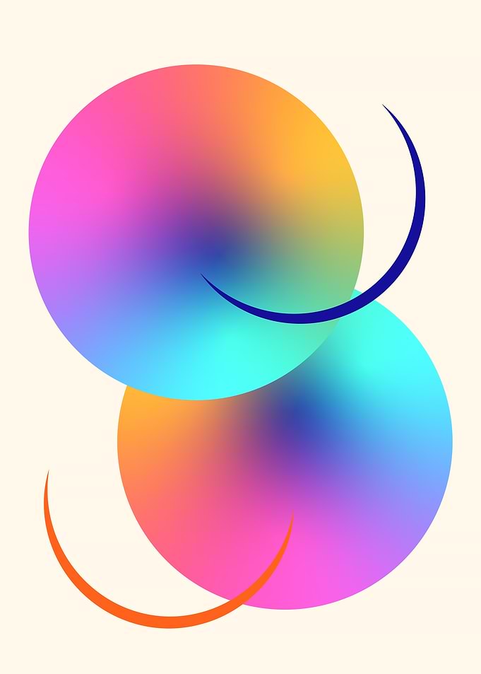 Abstract Gradient Circles