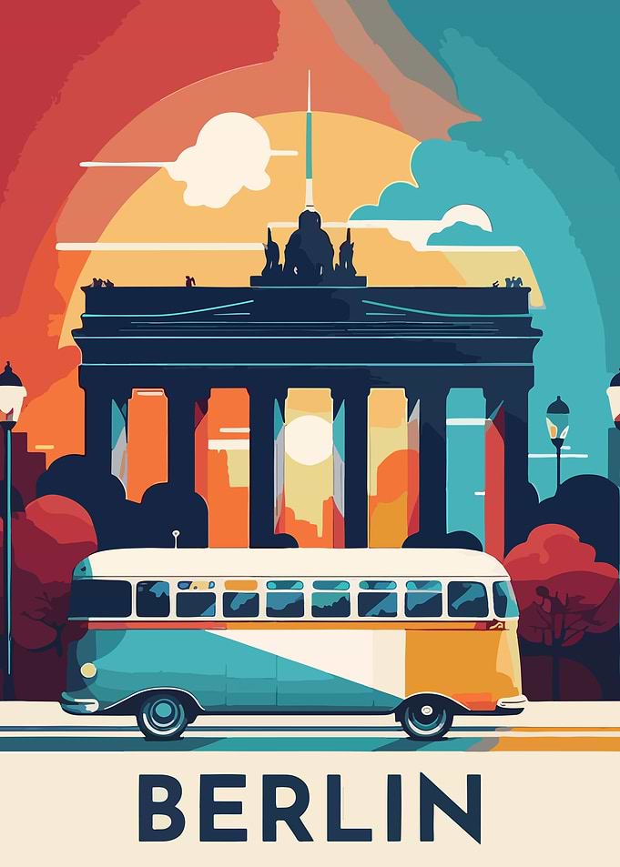 Berlin Cityscape Poster
