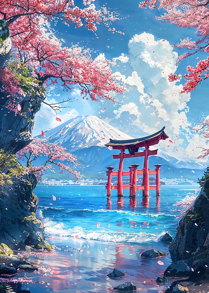 Fuji's Waterside Sanctuary