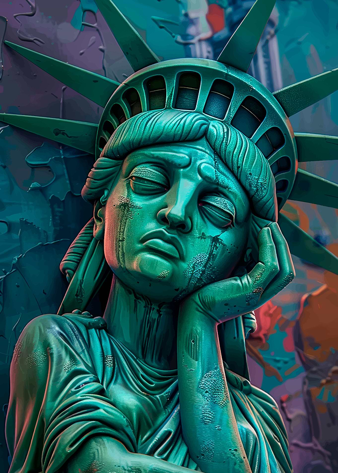 Weeping Statue of Liberty