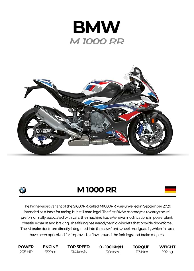 BMW M 1000 RR Motorcycle