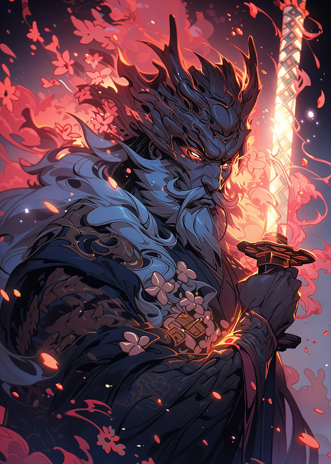 Samurai Warrior with Sword