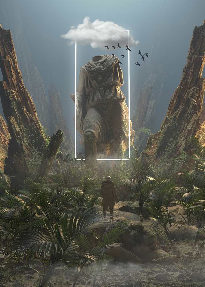 Headless Statue in Jungle