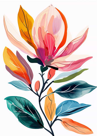 Magnolia Flower Branch