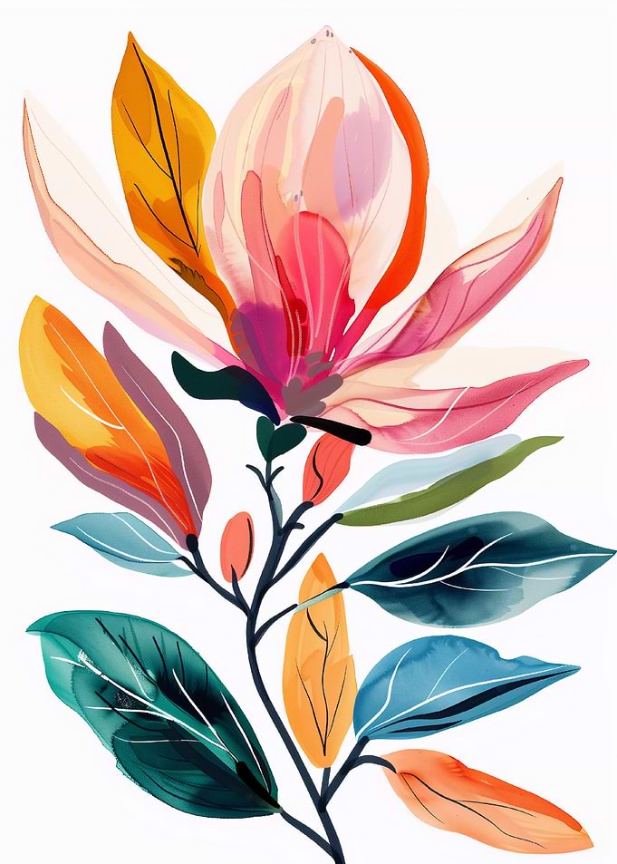 Magnolia Flower Branch