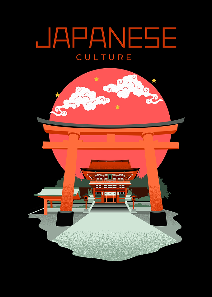 Japanese Shrine Illustration