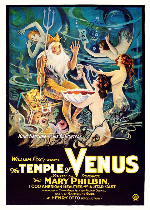 Temple of Venus Movie Poster — vintage film art printed on metal