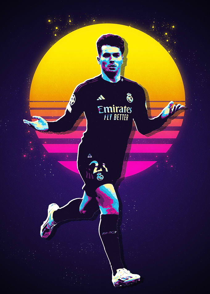 Brahim Diaz Retro Football