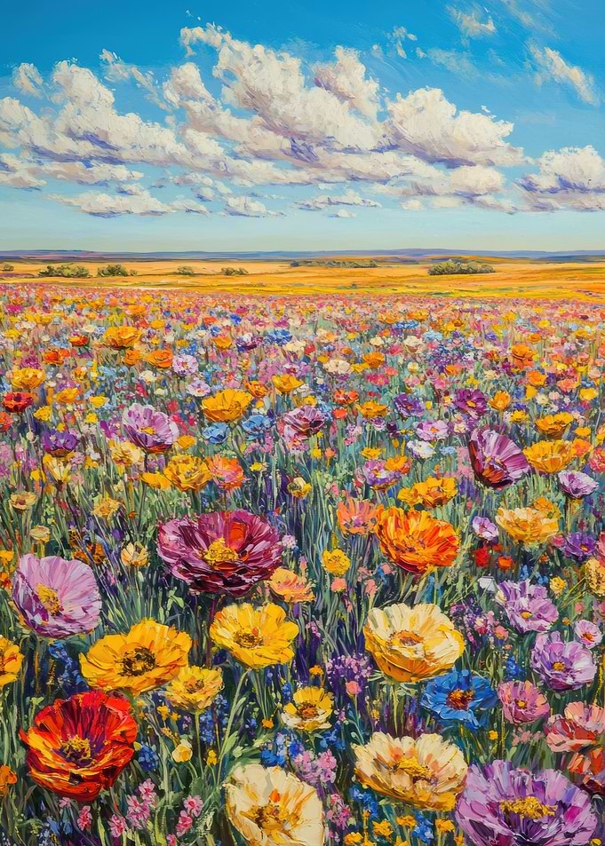 Vibrant Wildflower Field