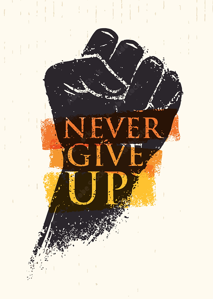 Never Give Up Fist
