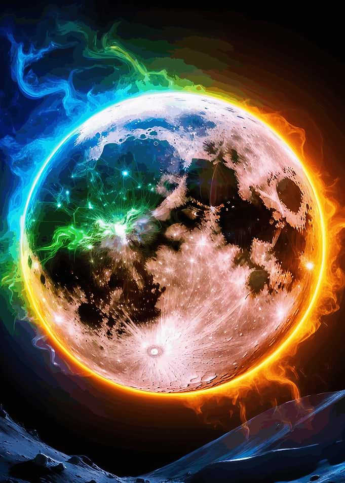 Fiery Moon