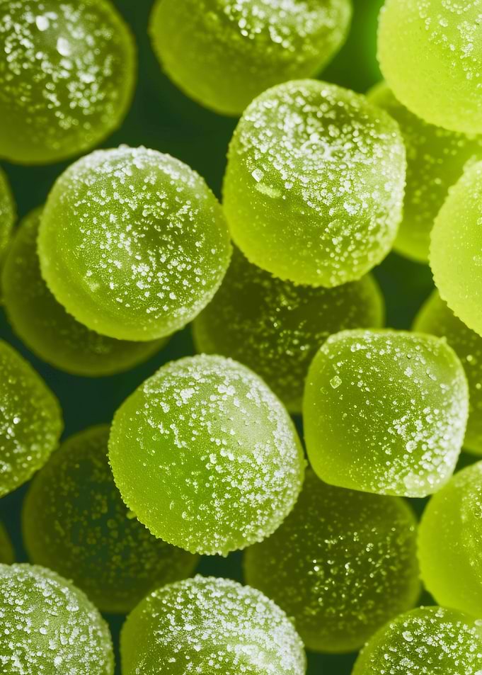 Green Gummy Candies