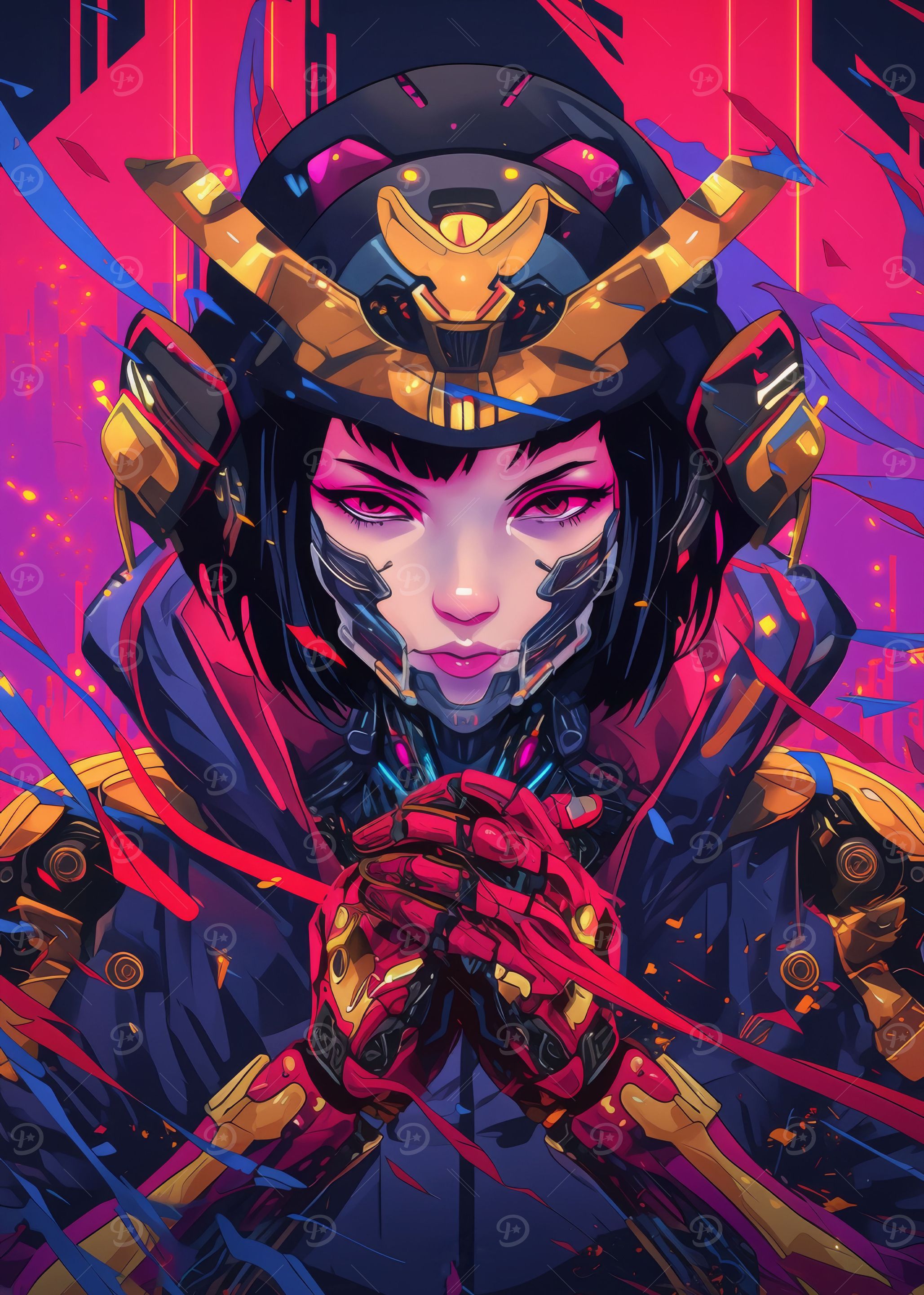 Cyberpunk Female Warrior