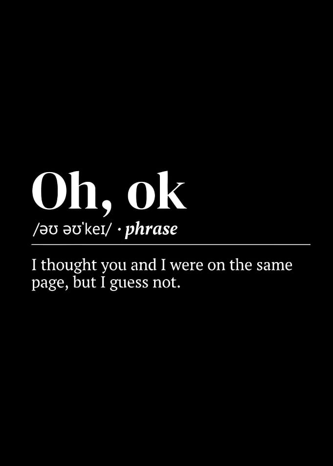 Oh, Ok Definition