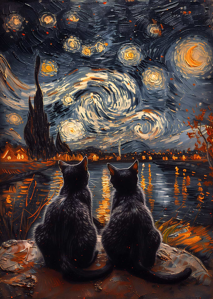 The Starry Night Cats