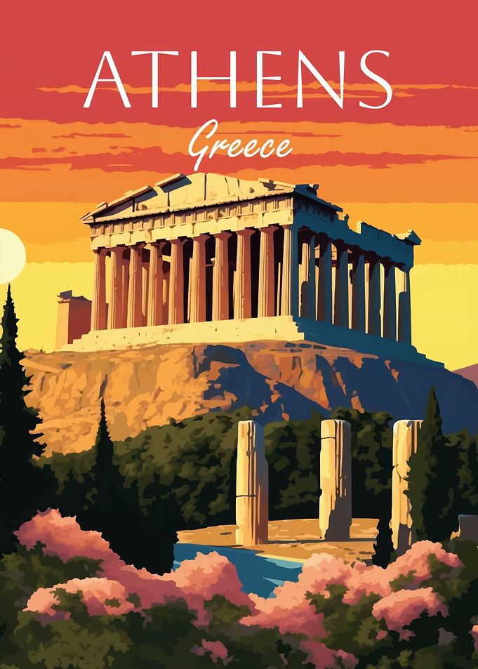 Athens, Greece Sunset