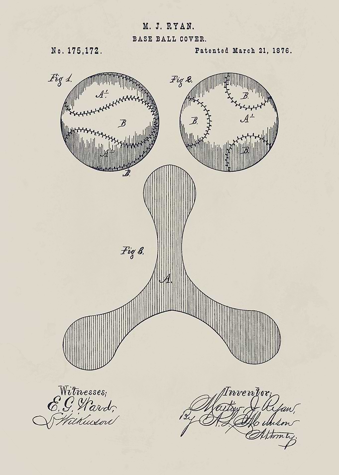 Baseball Cover Patent