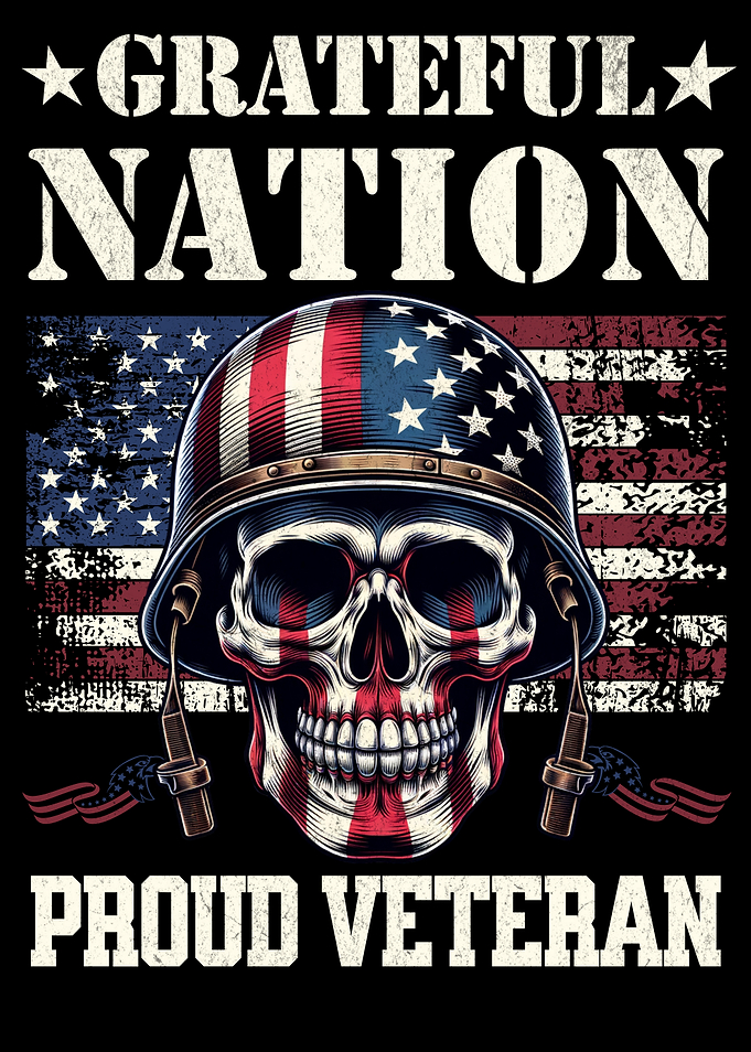USA Military America Grateful Nation Proud Veteran American