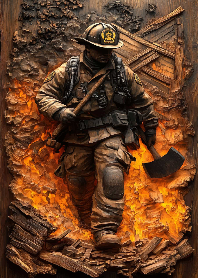 Firefighter Fireman Flame