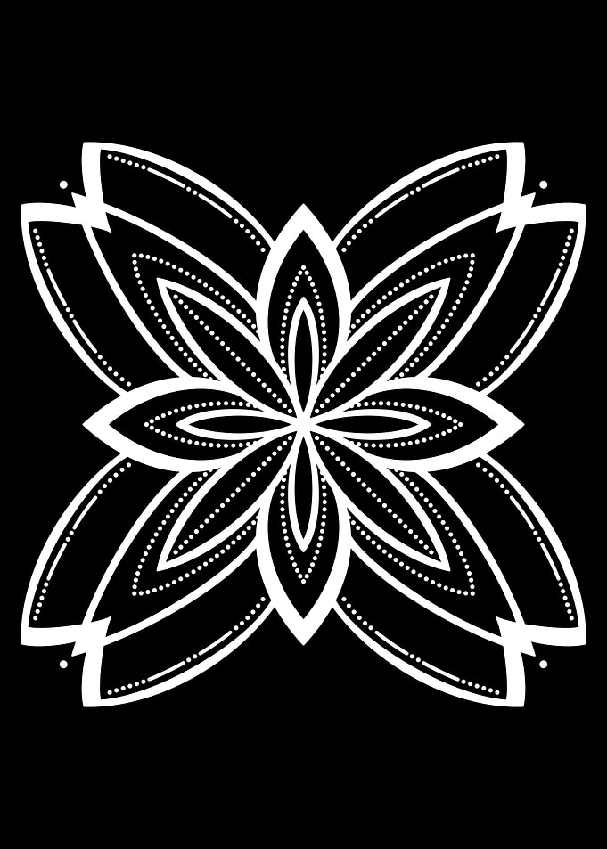 White Mandala Design