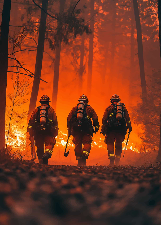 Firefighters Forest Fire