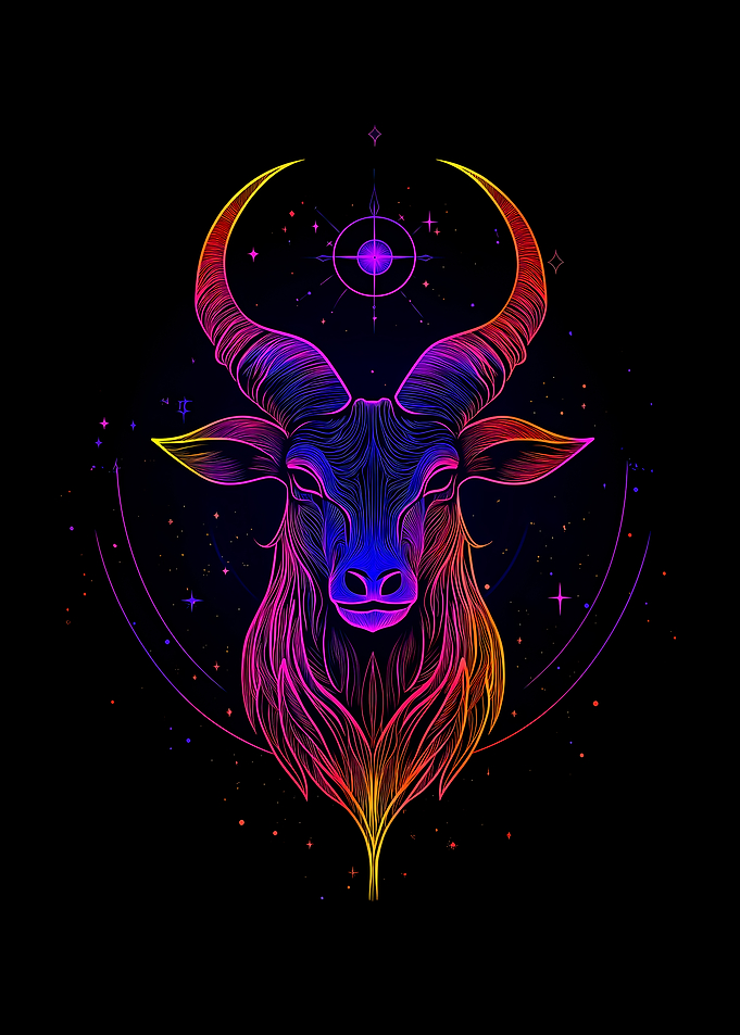 Rainbow Capricorn Zodiac
