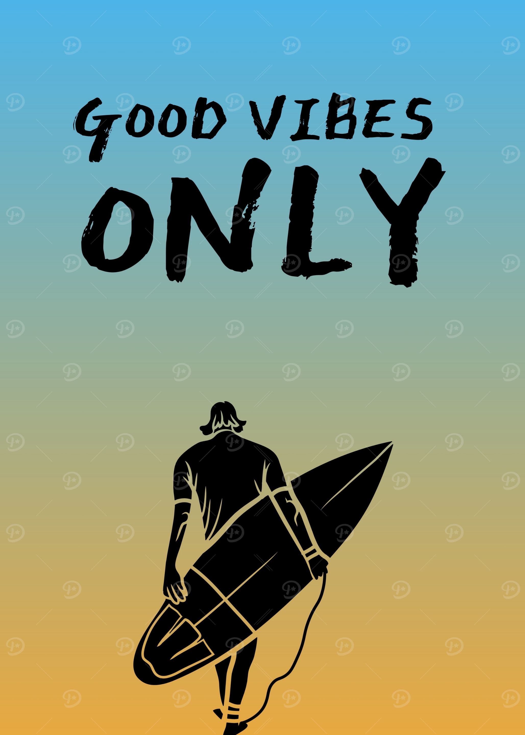 Good Vibes Only Surfer