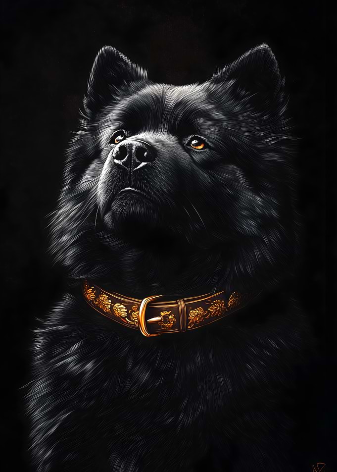 Black & Gold Chow-Chow