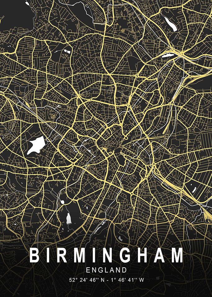 Birmingham Silver City Map