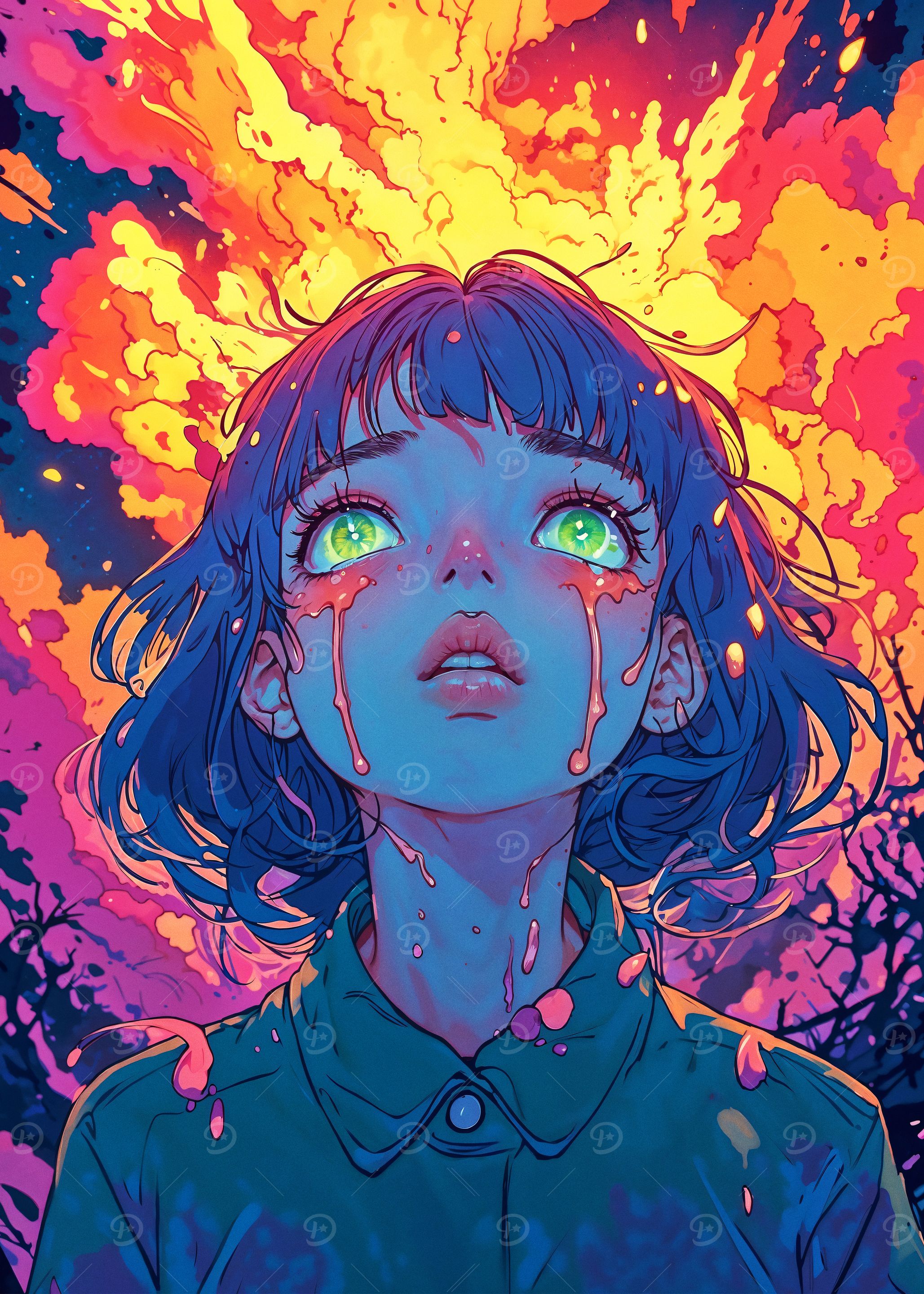 Neon Anime' Posters | FlyingBlade | Displate